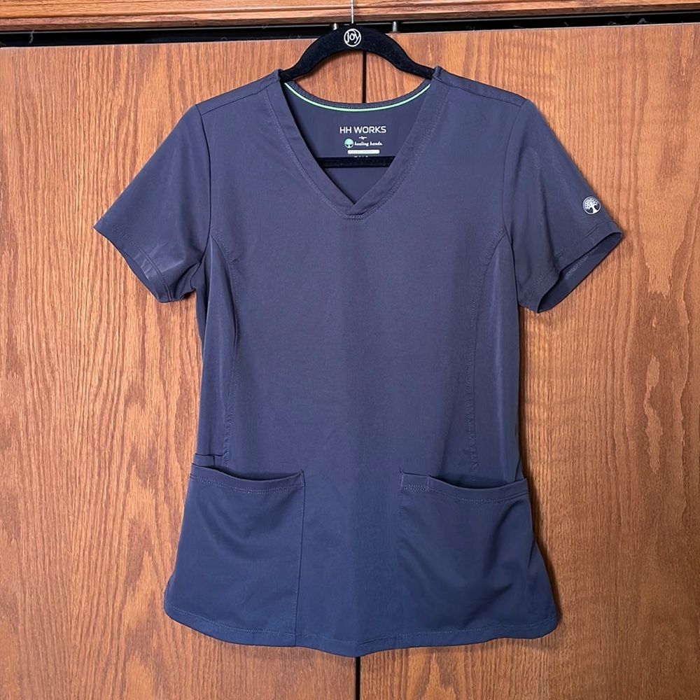 Healing Hands Works Scrub Top-Size Small